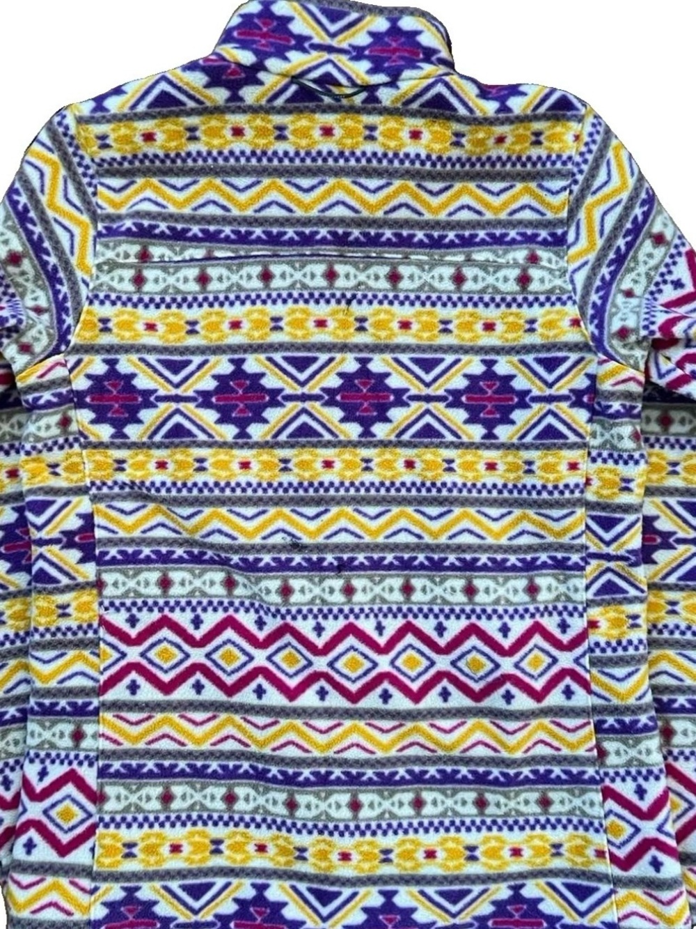 Women’s Columbia Multi-Color Patterned Fleece Jacket - Picture 2 of 4